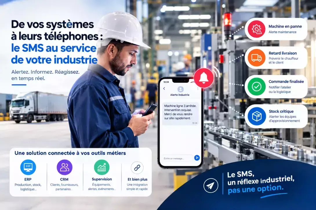 Industrie 4.0 en Tunisie : 10 usages du SMSing pour automatiser les opérations industrielles