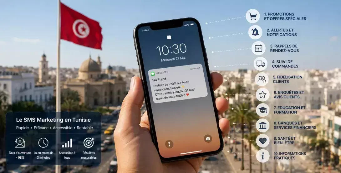 SMS Marketing en Tunisie : 10 cas d'usage pour booster votre relation client