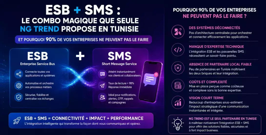 NG Trend — Intégrateur ESB & Middleware en Tunisie | Connectivité directe opérateurs | Apache ServiceMix