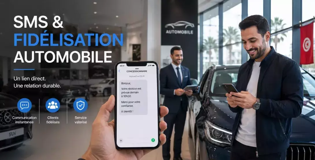 Le SMS, le nouvel outil de fidélisation des concessionnaires automobiles en Tunisie