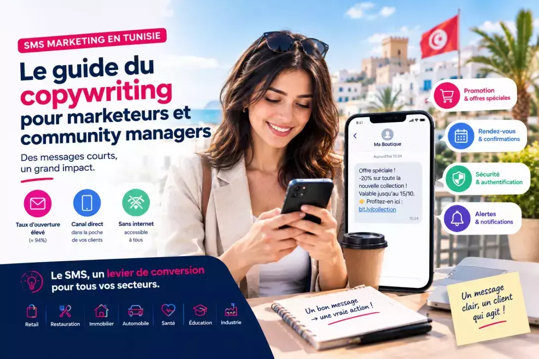 SMS marketing en Tunisie : le guide du copywriting pour marketeurs et community managers