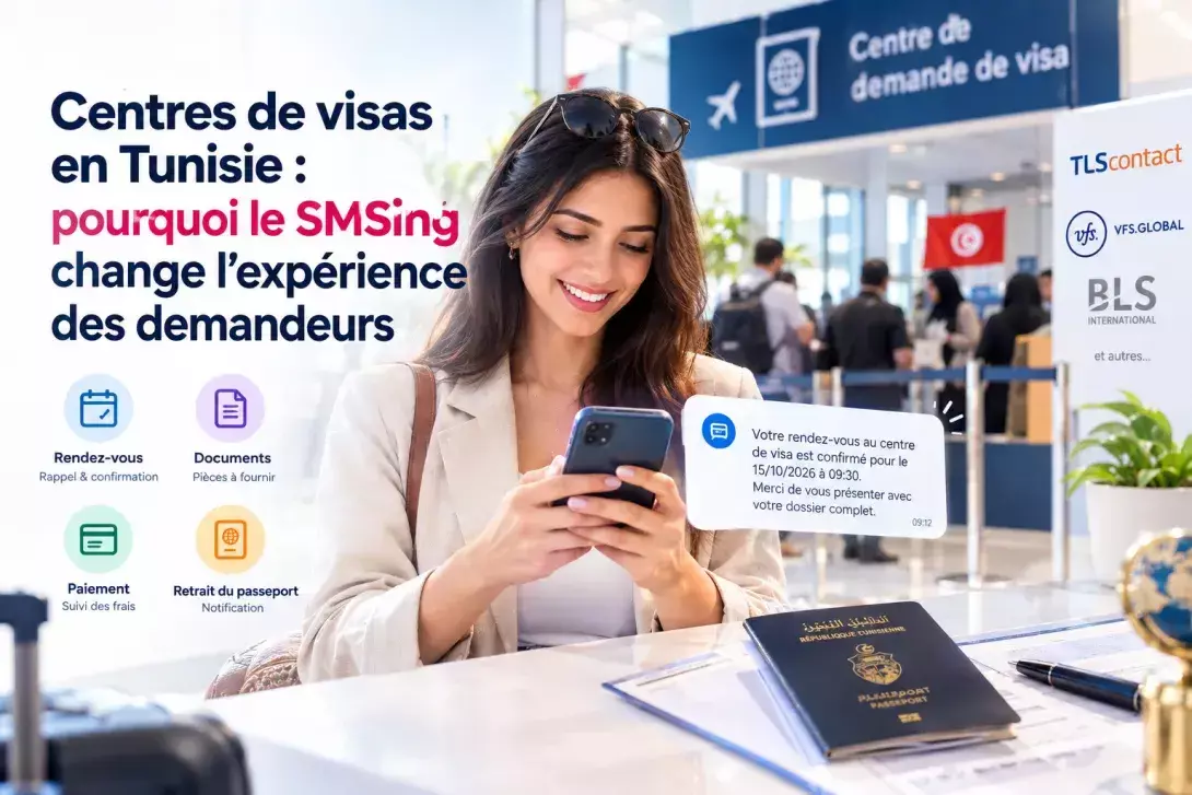 Centres de visas en Tunisie : pourquoi le SMSing change l'expérience des demandeurs
