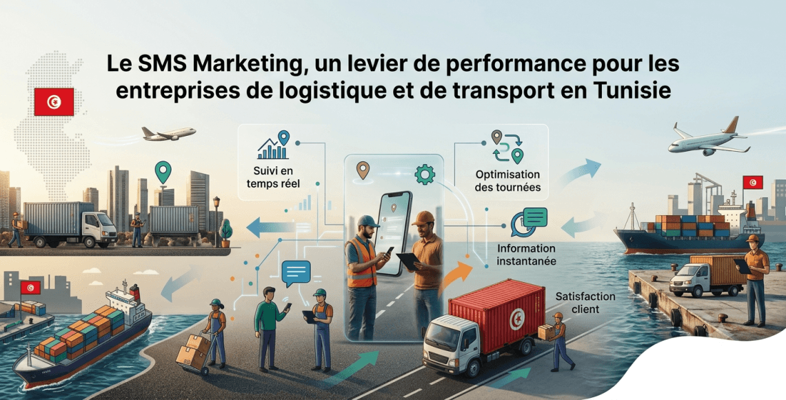 Le SMS Marketing, un levier de performance pour les entreprises de logistique et de transport en Tunisie