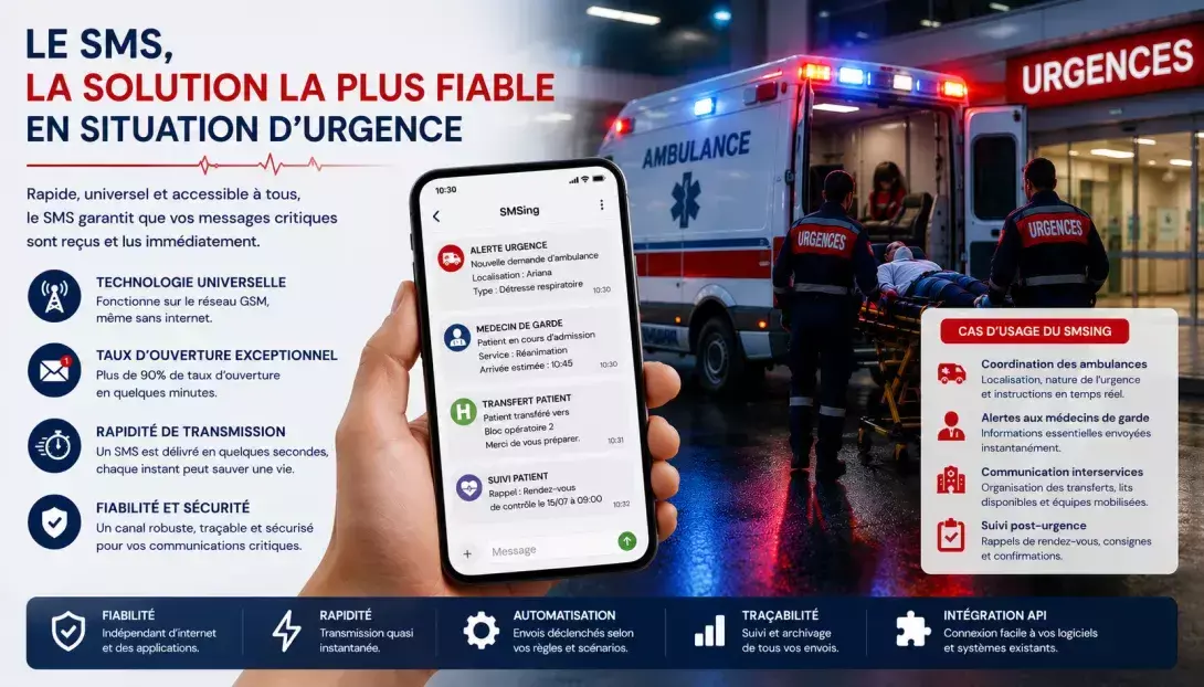 Comment le SMS devient un maillon essentiel de la communication entre urgentistes, ambulances, médecins et hôpitaux