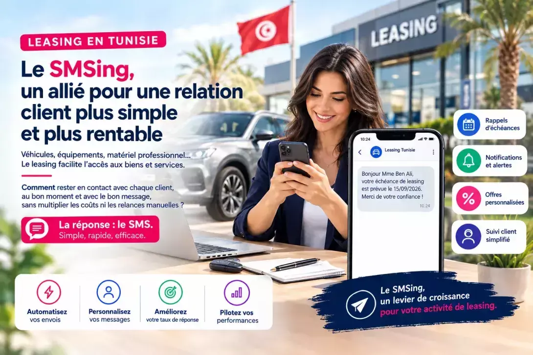 Leasing en Tunisie : pourquoi le SMSing est devenu l'outil n°1 de la relation client