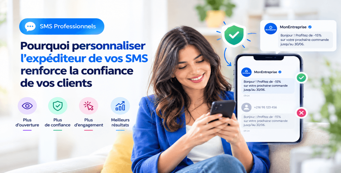 Pourquoi personnaliser l’expéditeur de vos SMS renforce la confiance de vos clients